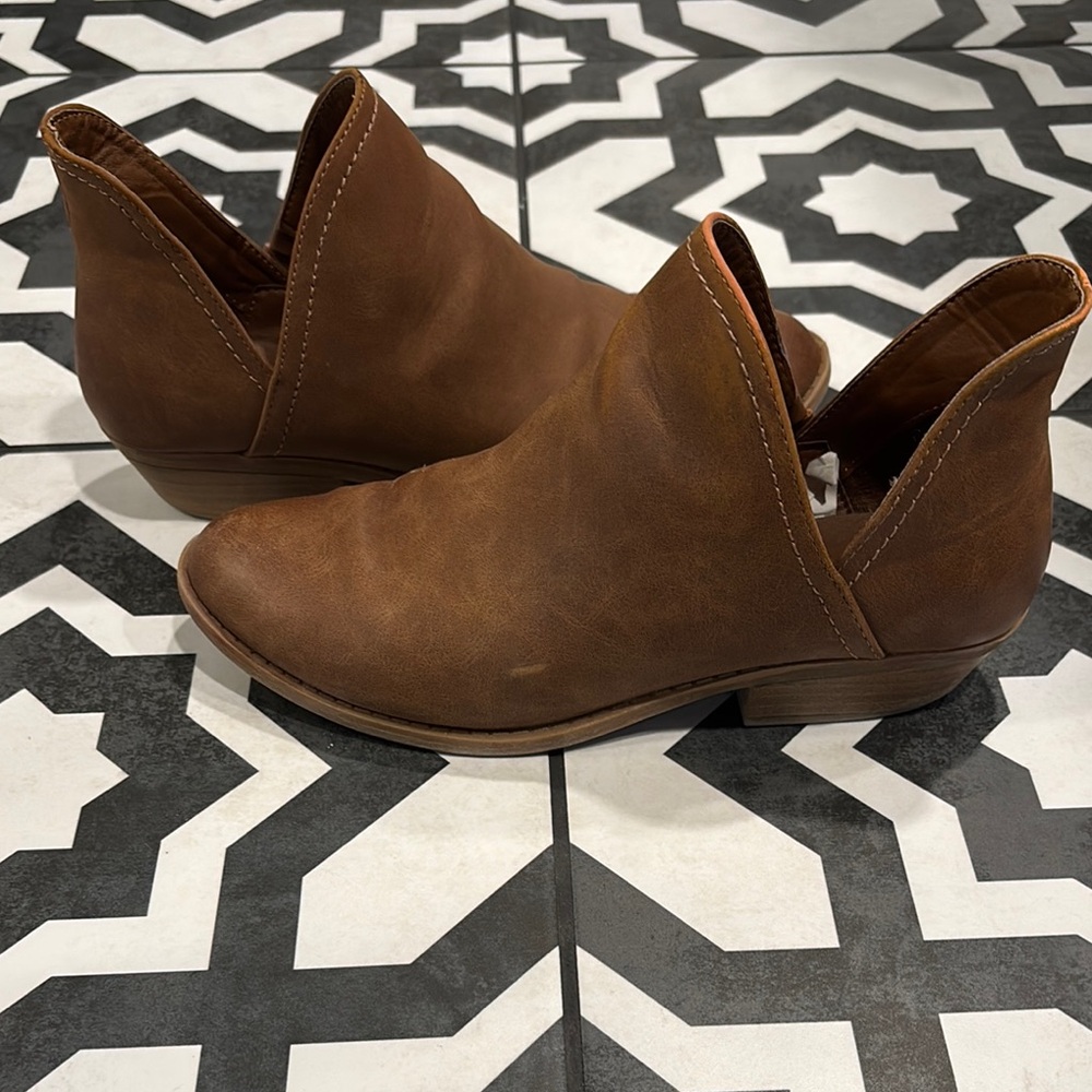 Brown Leather Ankle Boots